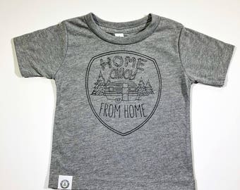 Kids Camping Shirt - Home Away From Home - Youth Camp Tee