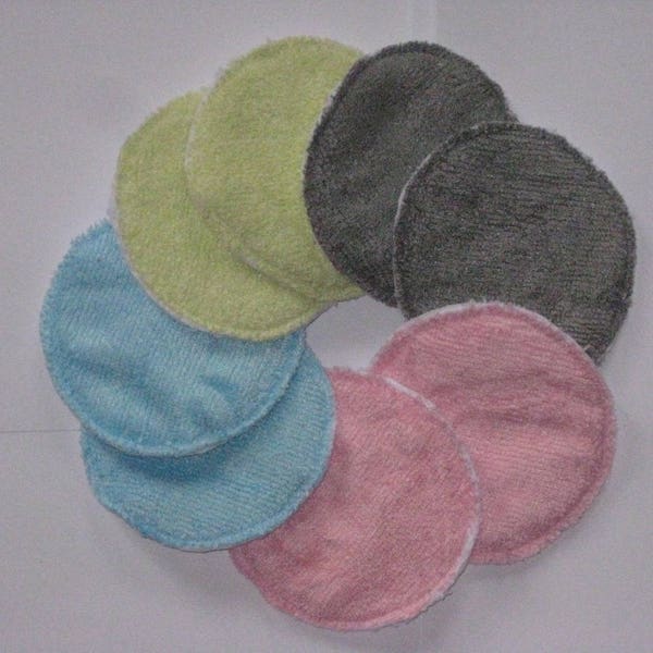 4 paires de coussinets d'allaitement, imperméables, très absorbants, en éponge bambou bio, microfibre, et P.U.L., allaitement, maternité