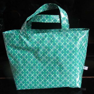 Petit sac cabas en toile enduite, cadeau pratique, imperméable, différents modèles