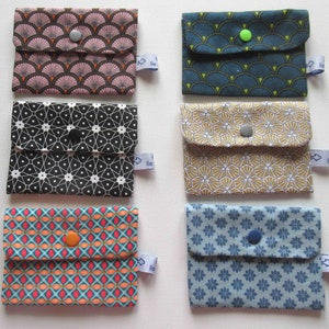 Pochette pour mouchoir en tissu, étui à mouchoirs, pochettes 2 compartiments pour mouchoirs propres et sales