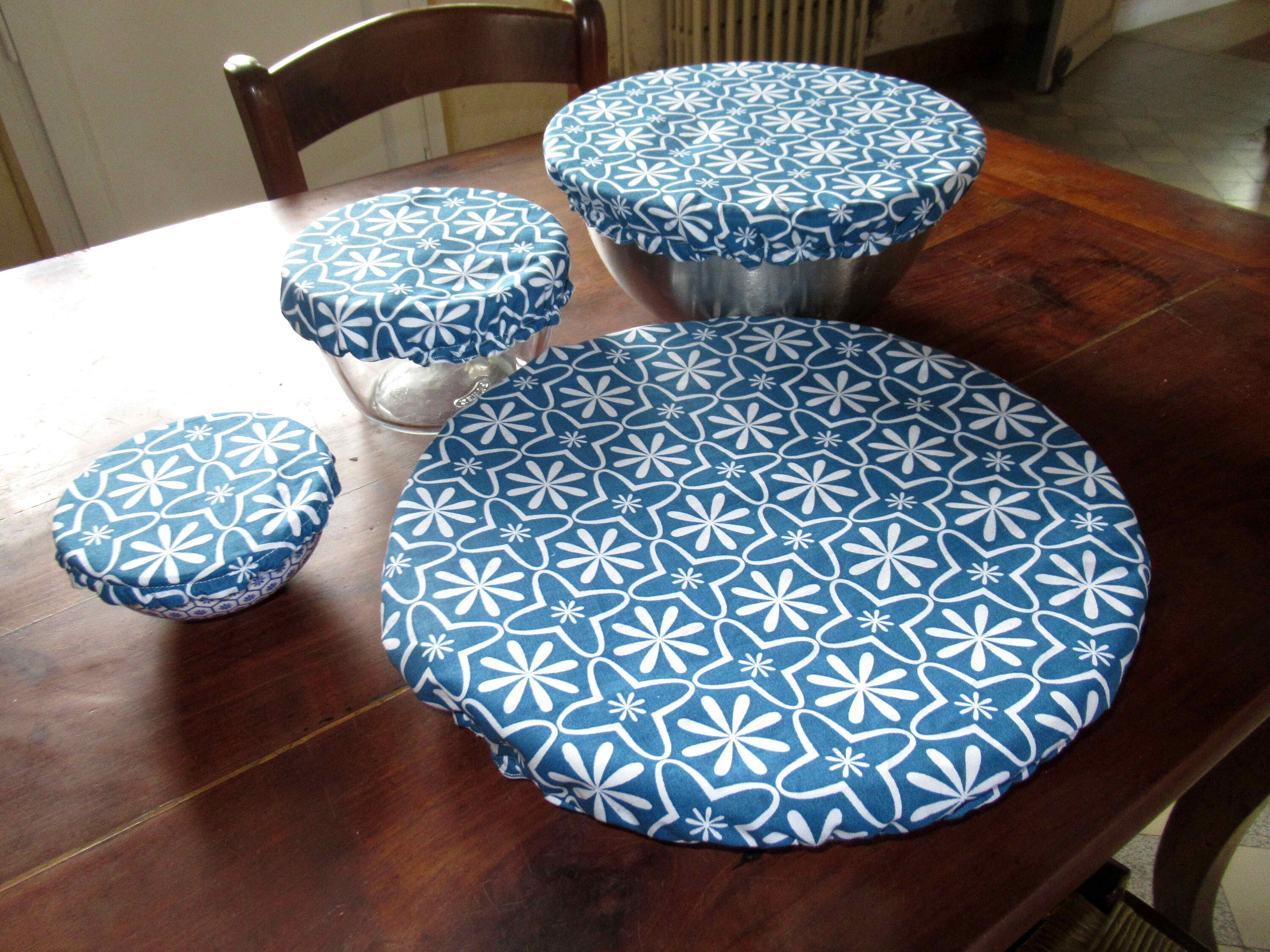 Charlotte Ronde 4 Tailles en Coton Doublé Pul Imperméable Pour Ramequin, Bol, Saladier, Plat à Tarte