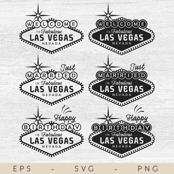 Design #001 | SVG, EPS, PNG | Fabulous Las Vegas Frame