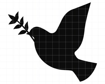 Dove, Peace Bird- SVG PNG Clipart - Instant Download - Commercial Use OK