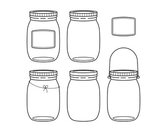 Mason Jar , Progress & Rewards Jar Digital Design , SVG Cut File   - Instant Download