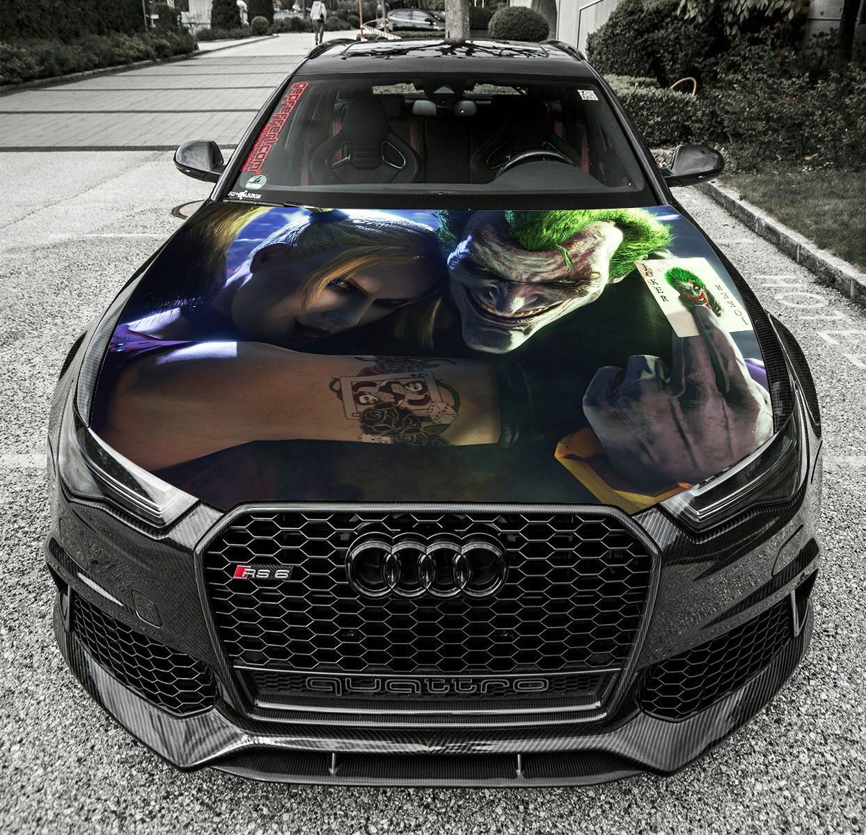 Vinyl Car Hood Graphics Decal The Joker 