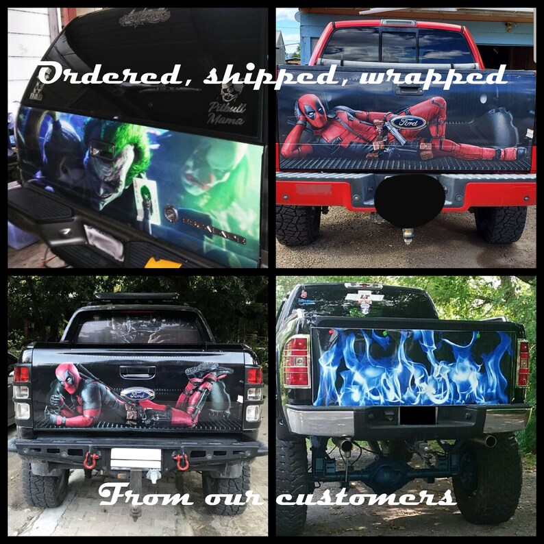 Truck Tailgate Graphics Winter Wolf Vinyl Decal Full Color | Etsy