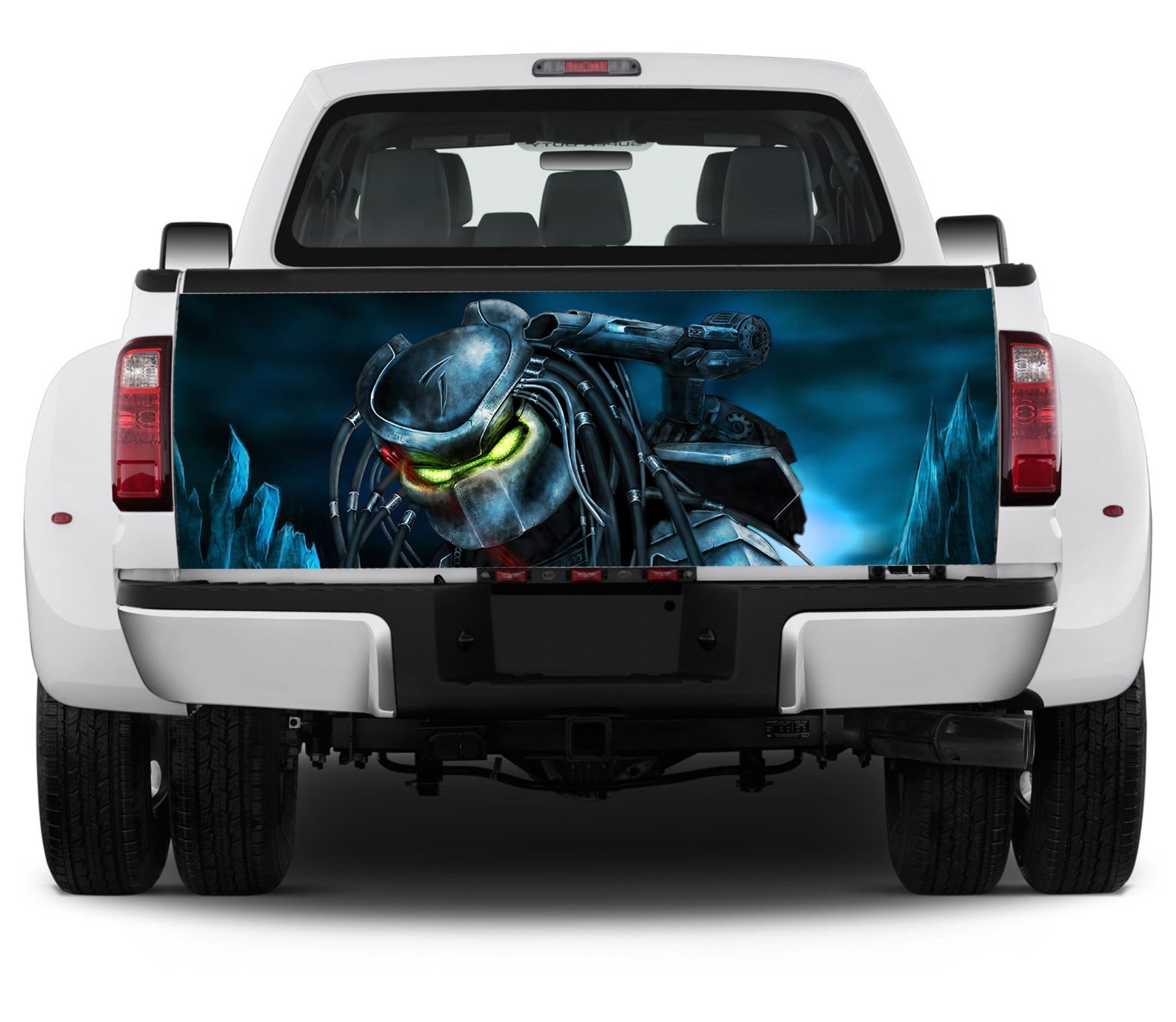 Truck Tailgate Graphics Predator Hunter Vinyl Decal Full Color Etsy
