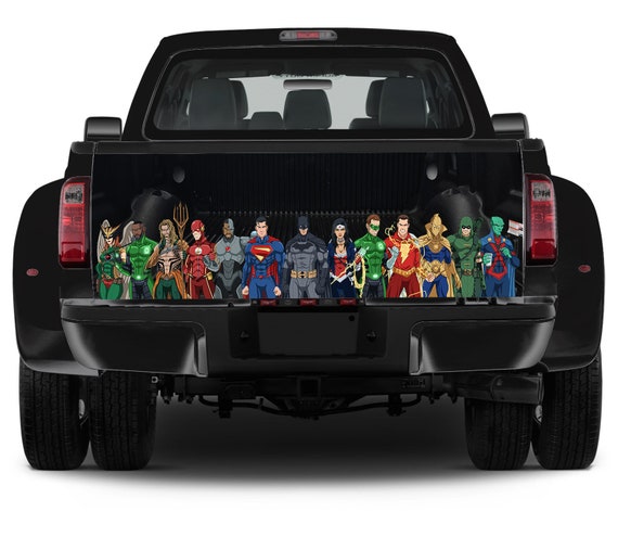 Truck Tailgate Comics Graphics Super Heroes Vinyl Decal Full | Etsy