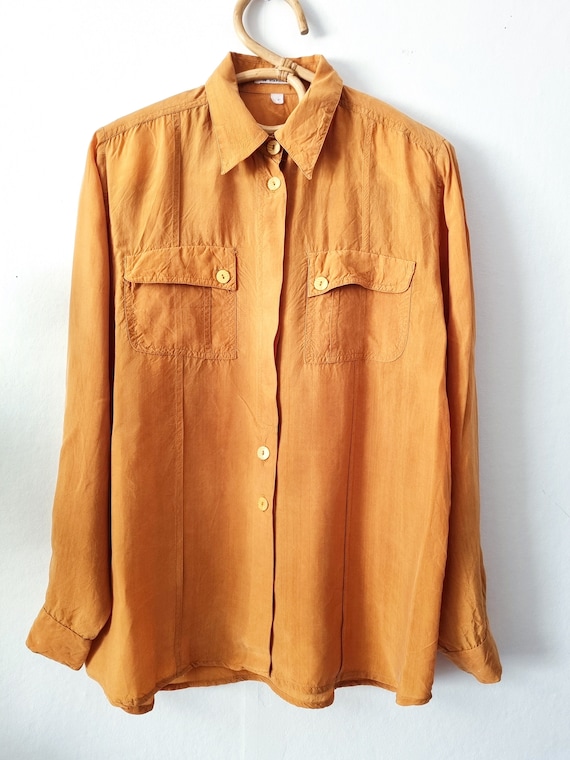 Camisas de mujer color mostaza hotsell