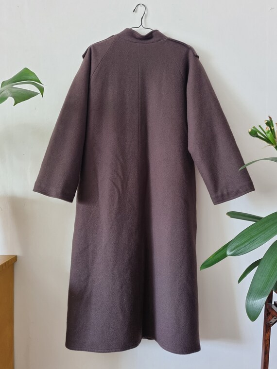 Vintage VUOKKO Brown Wool Coat // Oversized Long … - image 3