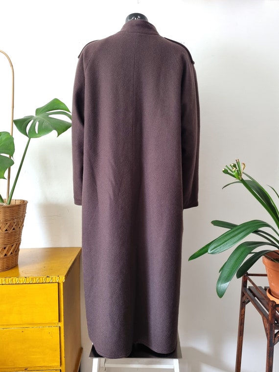 Vintage VUOKKO Brown Wool Coat // Oversized Long … - image 5