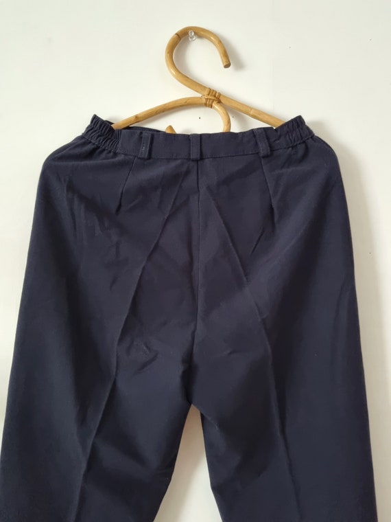 Vintage Women's Navy Blue Stirrup Pants // Foot Strap Vintage Women's Navy Blue Stirrup Pants // Foot Strap