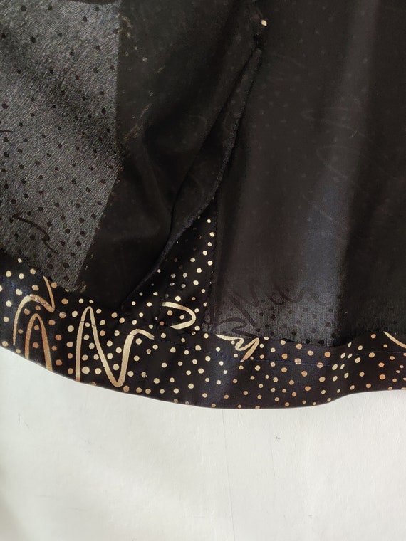 Vintage Women's Black Gold Short Blazer // Lightw… - image 4