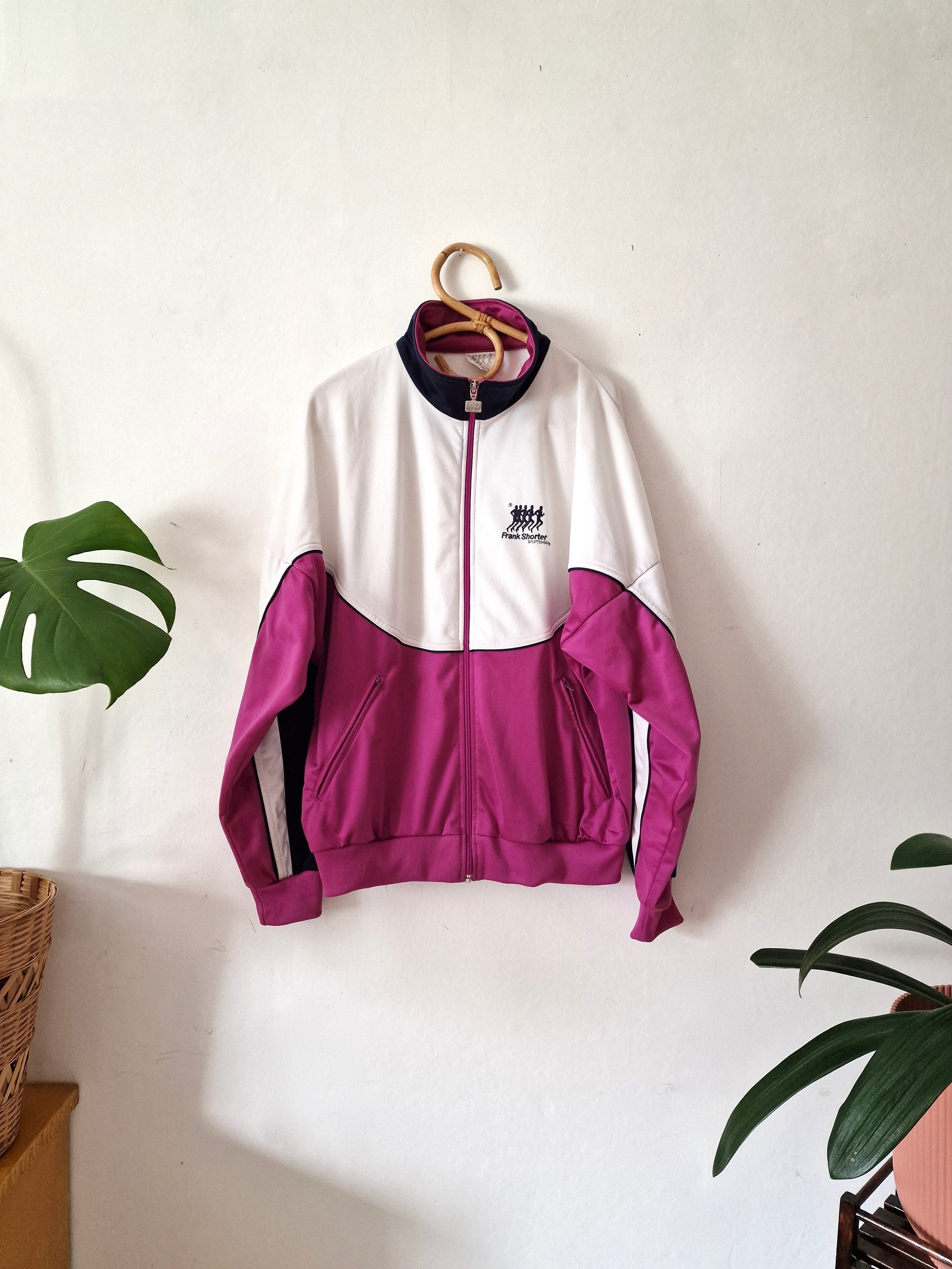 Vintage Women s Track Jacket Zip up Jacket Sportswear Retro Track Jacket M Medium Frank Shorter Etsy