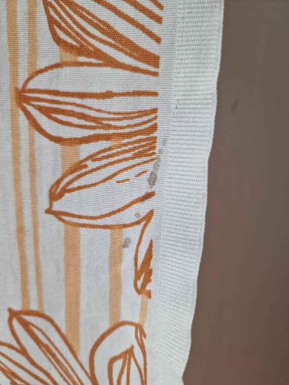 Rideau Vintage Tampella Unga - Panneau Rayé Arc-en-ciel - Textile Finlandais Coton