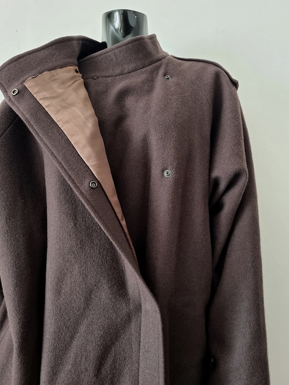 Vintage VUOKKO Brown Wool Coat // Oversized Long … - image 8