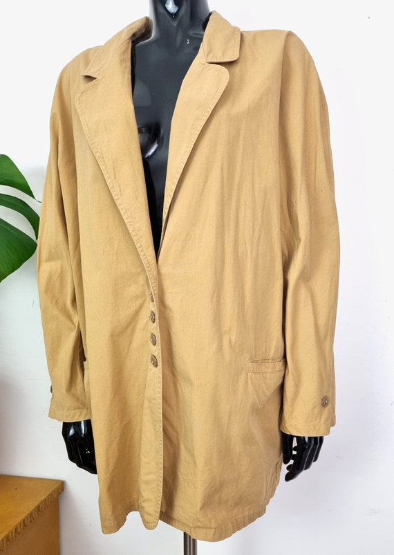 Vintage Women's Yellow Blazer // Long Sleeve Over… - image 2