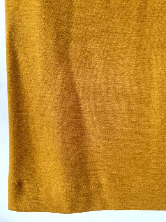 Vintage Women's Mustard Yellow Wool Skirt // Must… - image 3