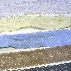 Stretch kant 2,7 cm breed, kant trimmen, stretch kant trim, lingerie, lingerie trim, bruids, kant, stretch kant