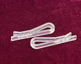 300 Clip A Coccodrillo Trasparenti Con Denti – Fermagli In Plastica Per Abbigliamento, Calze, Pantaloni E Camicie - 2