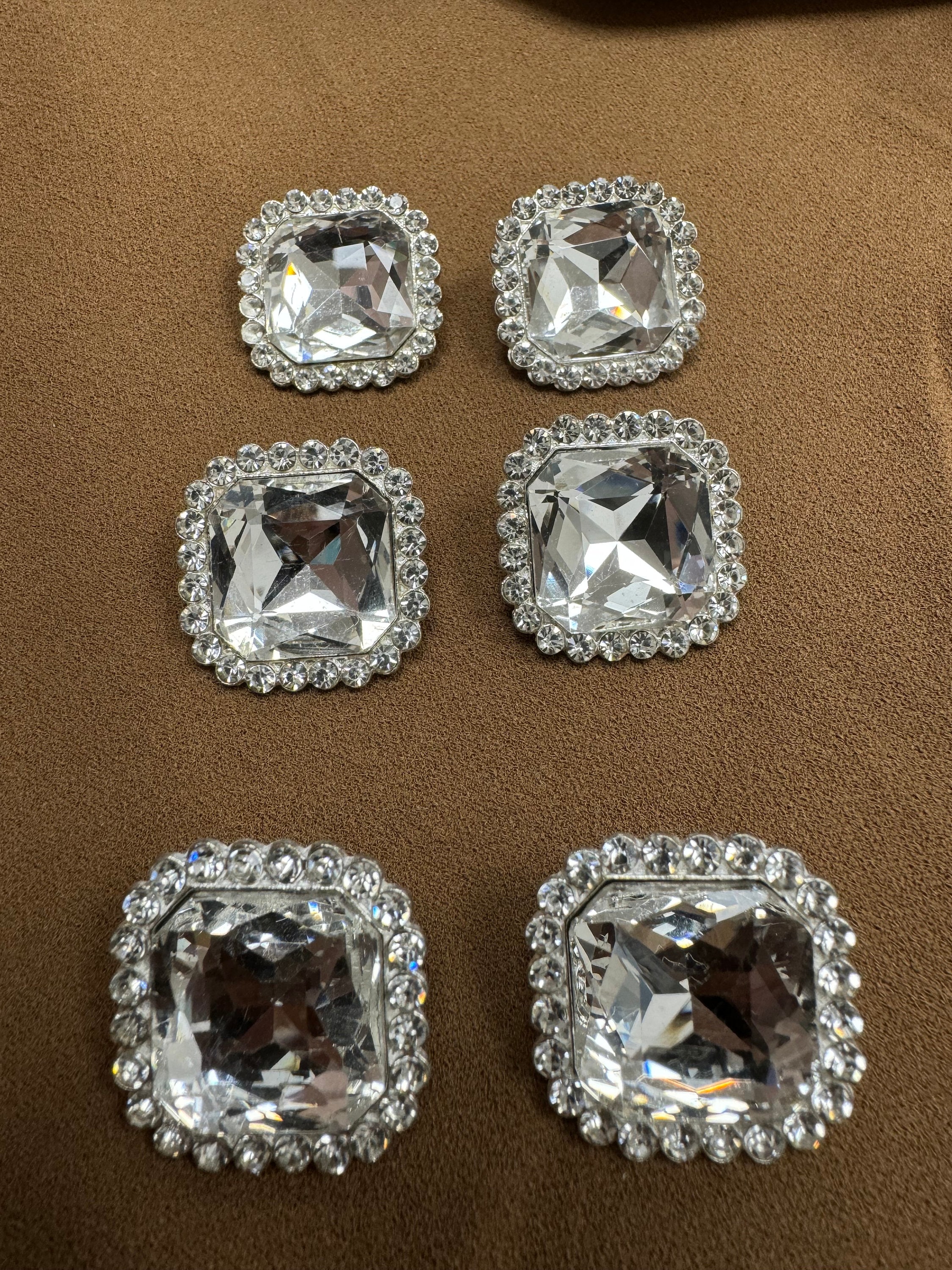 Diamante Buttons, Flower Diamanté Buttons, Designer Button, Gold Button ...