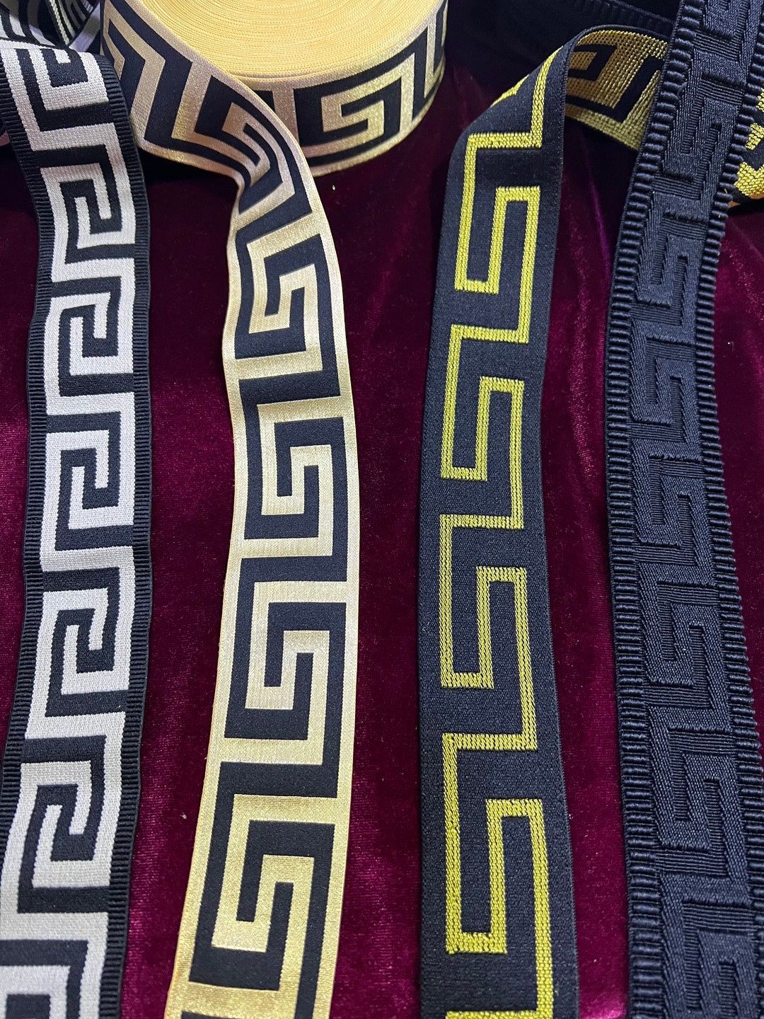 Geometric Pattern Using Elastic Elastic Geometric Pattern Tape, Elastic Tape, Embossed Tape, Aztec ...