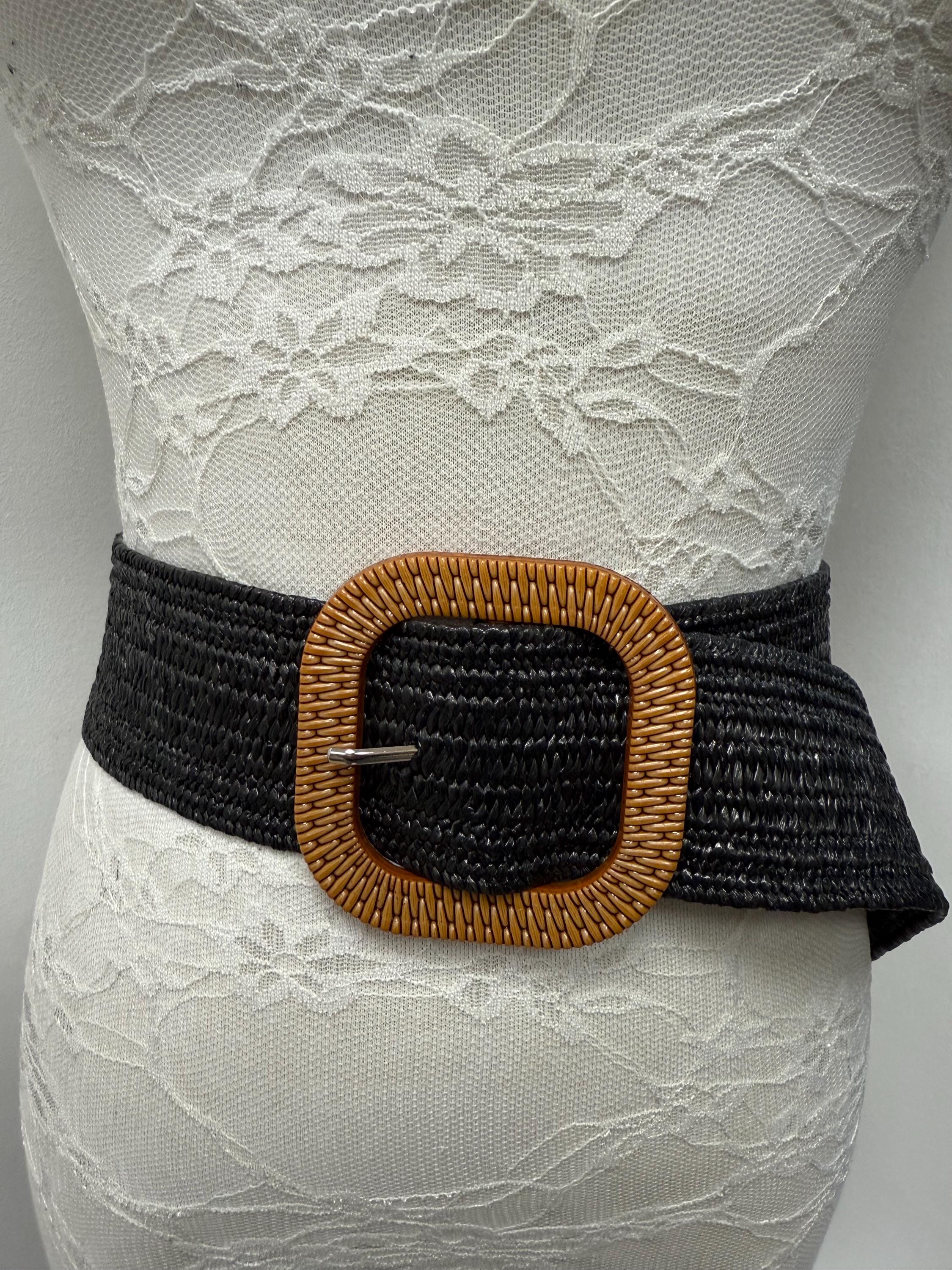 Cintura Elastica Vintage Da Donna – Larga, Con Fibbia In Ottone Anticato, Per Abiti E Gonne - 5