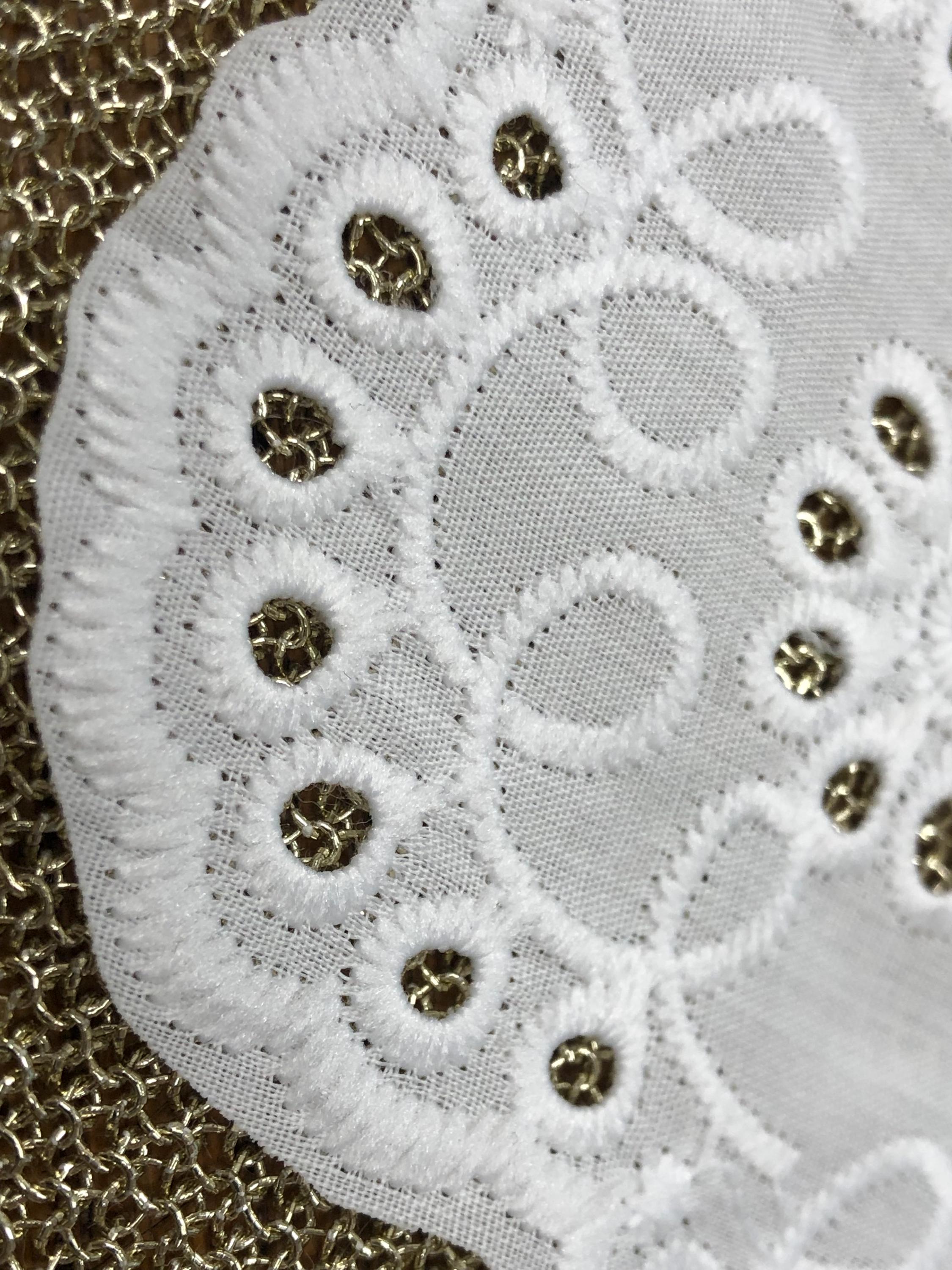 Col Appliqué En Coton Pour Vêtement - Pièce De Customisation Ou Réparation - Neuf, Sans Marque