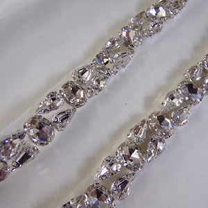 Diamante stenen trim, strass lint voor bruids, sjerp diamante bruiloft, riem, juweel opstrijkbare, tas, ambacht, juweelversiering, diamanté opstrijkbare