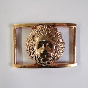 Gold tone Lion Buckle, 6.5*4.5cm Belt Buckle, Sewing, Craft, lion buckle, couture buckle, swimwear