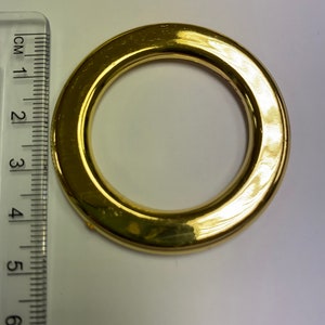 3 Stk ABS Leichter Flachgold Ring 30mm Innen