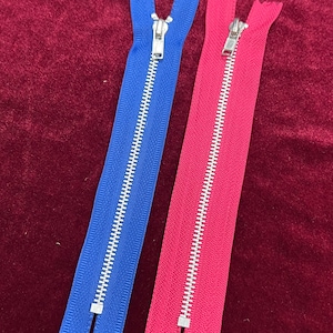 6&quot; Closed End Zips, Closed Ended Zip Metal Teeth, Zip, Silver Zip, Closed End zipper, Dress zip, Clothing zippers, metal zips, Exposed Zip,