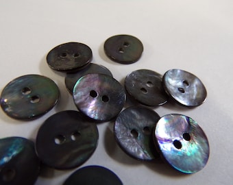 Botones de nácar de 13 mm, botones de costura de concha plateada, botones de 2 agujeros, blusa, vestido, prendas de punto
