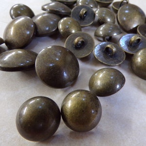 5 sizes- 6pcs, Vintage buttons, Military Buttons, antique brass buttons, buttons, brass buttons, army buttons, 18L, 24L, 28L-18mm, 40L-25mm image 4