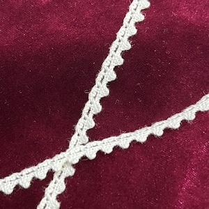 7mm Ivory Crochet Lace Trimming, Crochet Trim, Ivory Crochet Trim, Crochet Trim, Lace Trim, Bridal,