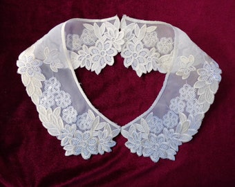 Sequin Embroidered Collar, Sequin Neck Trim, Sequin Applique, Sew on Applique, Collar for Dress, Top, Accessories