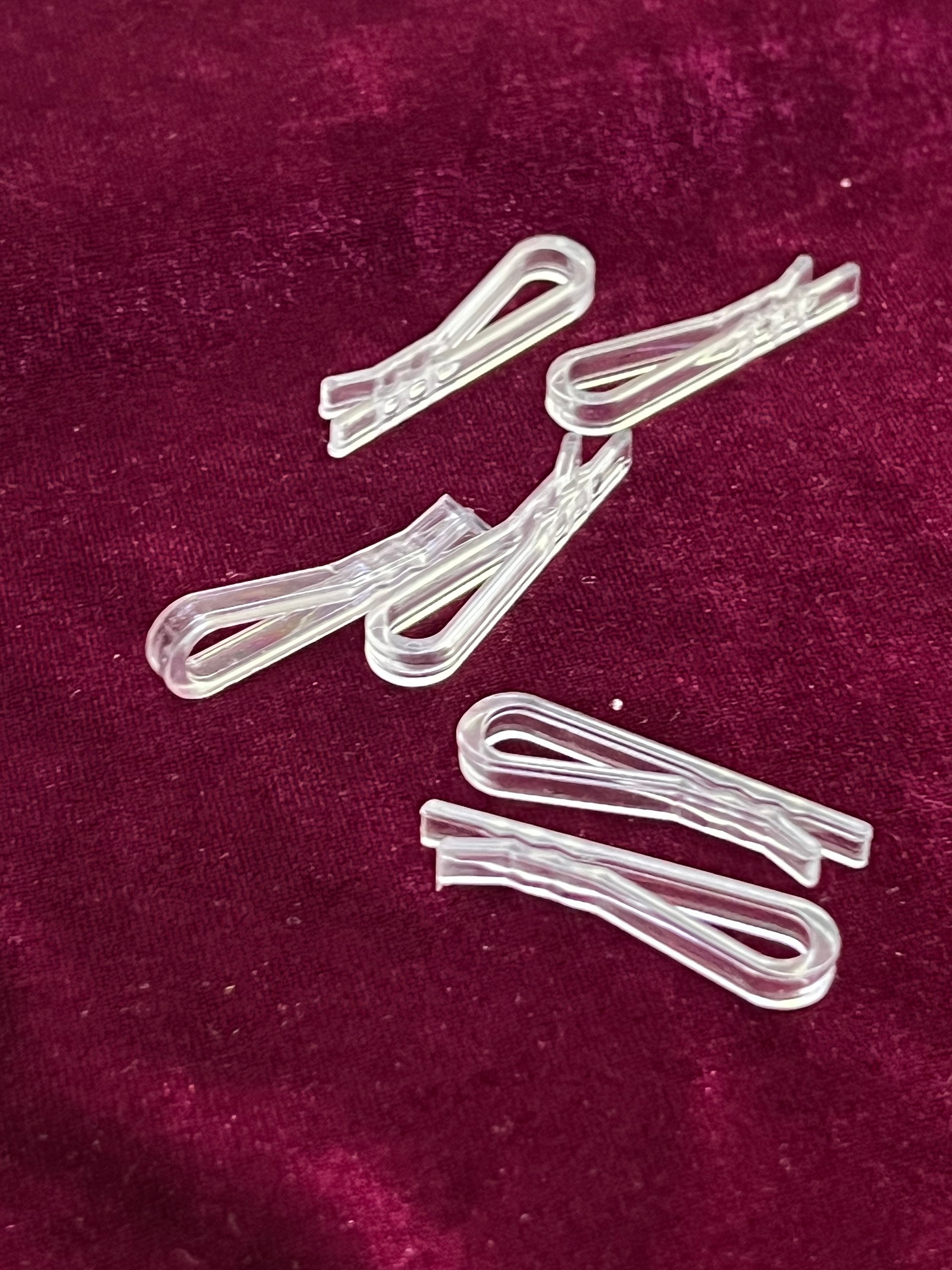 90 Pezzi Binder Clips Trasparente Clam Clip Plastico Clip per Raccoglitori Clip Fermafogli Clip