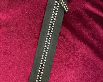 Diamanté Zips. Rhinestone zips, Shiny zips, 20cm, embellishment, zips