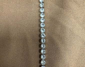 5mm diamanté, diamanté chain, rhinestone on chain, 5mm rhinestone, rhinestone, Diamante embellishment