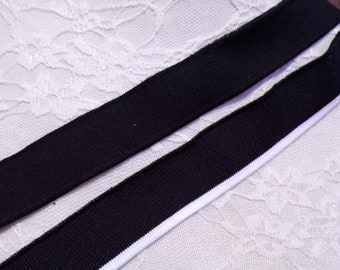 30mm Knitted Tapes, Sportwear Knitted Tape, Black Knitted Tape, rib, rib trim