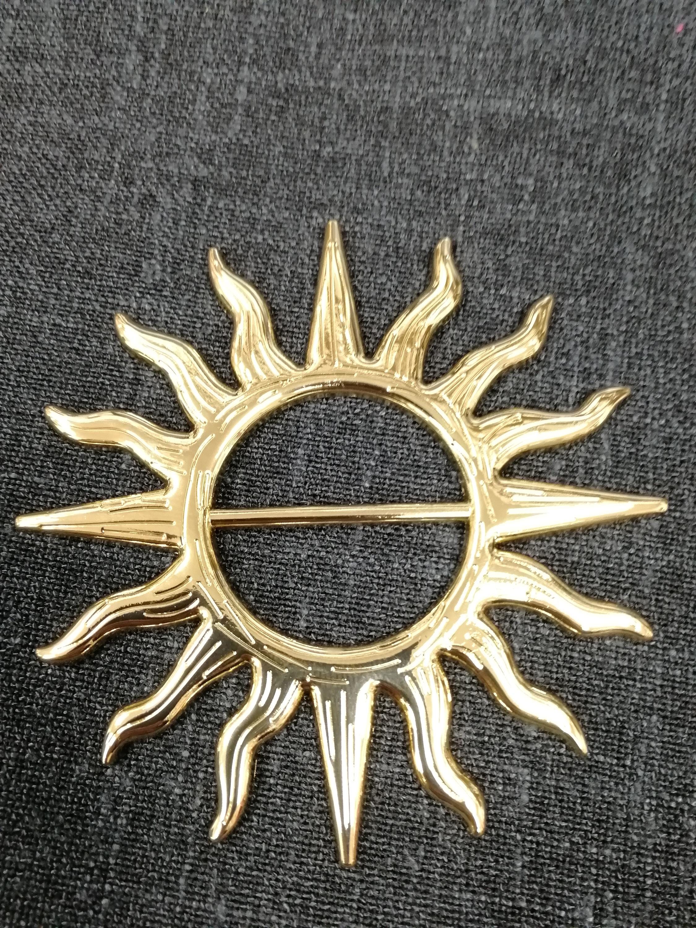 Brass Sun Belt Buckle - Etsy display picture 3