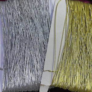 Cordon or argent 1 mm, cordon tressé métallique, cordon lurex, créations de Noël, bijoux, créations capillaires, cordon lurex, cordon brillant, cordon fin doré,