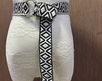 Vintage Carlos Falchi White Calfskin Leather Wide Belt w/ Snakeskin Design SOLD We are bringing this great Carlos Falchi belt to The  main image 4