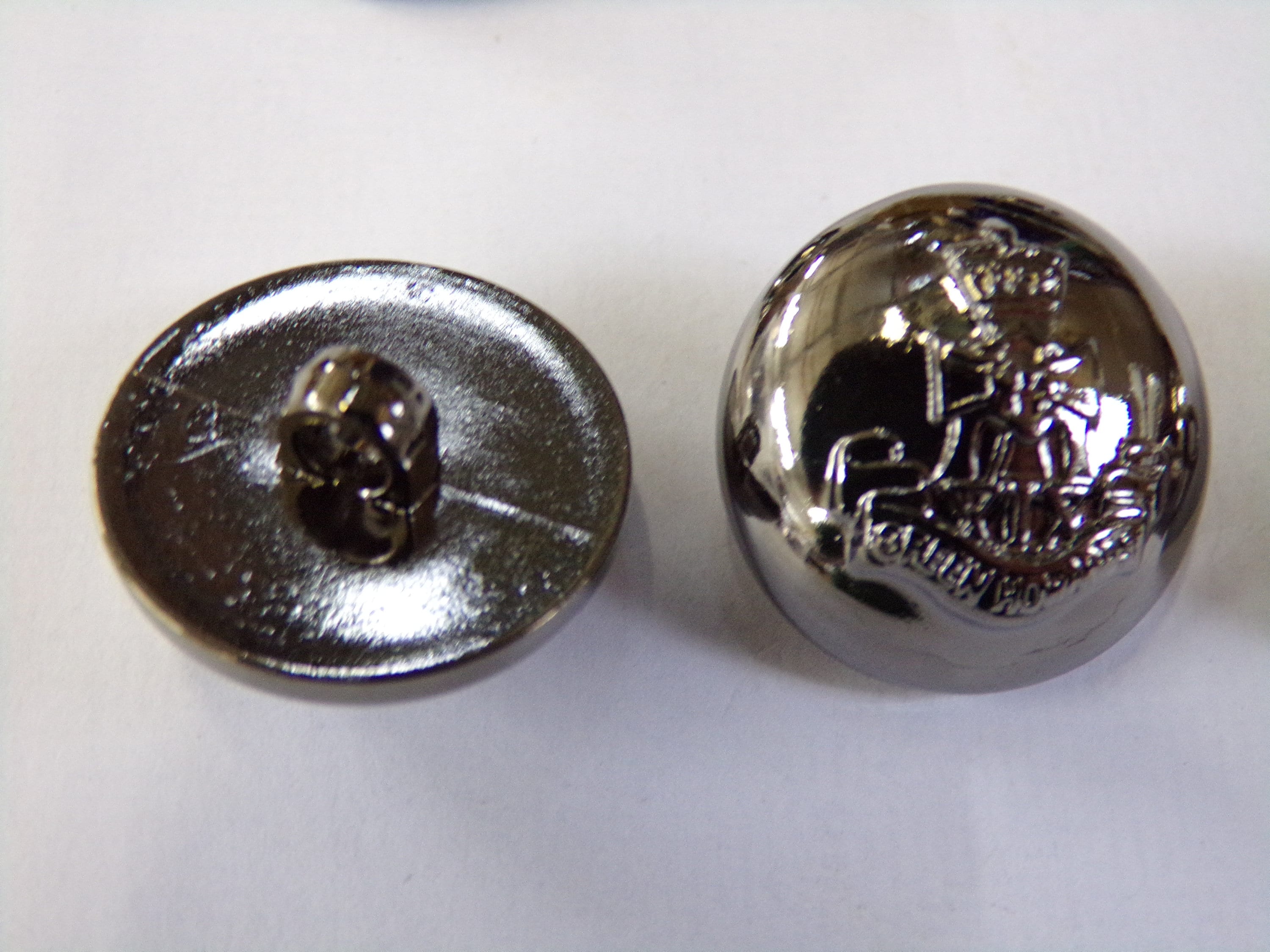 21mm Vintage Style Military Buttons, Gunmetal Buttons, Shank Buttons ...