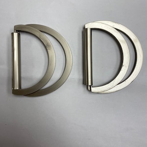 D-ring dubbele d-ring, matzilver, d-ring, dubbele d-gesp,