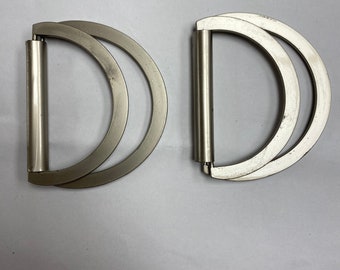 D Ring Double d Ring, Matt silver, d ring, double d buckle,
