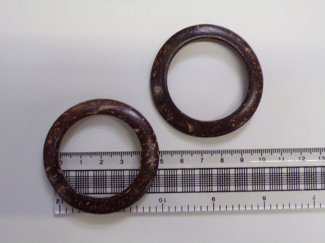 Coconut Rings Flat Coconut Rings and Imitation Wood, 35mm, 40mm, Belt Buckle, Bag ...