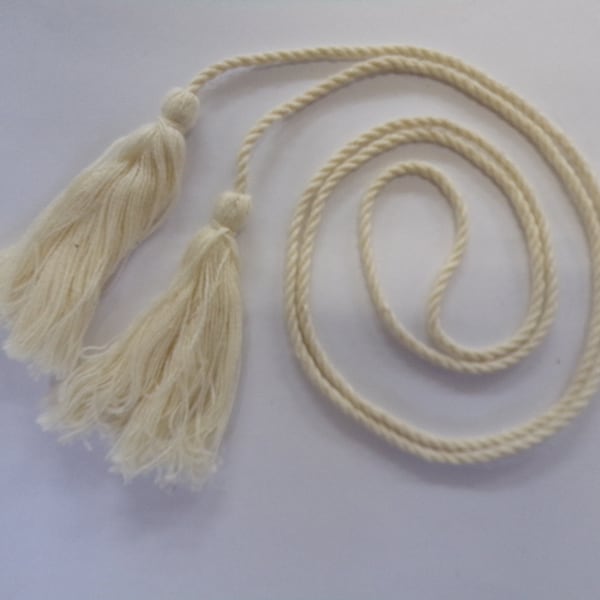 Boho Gürtel aus Baumwolle, Vintage Style Gürtel, Quastengürtel, Boho Damen Accessoires, Boho Gürtel, Quastengürtel