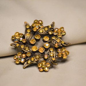 Flower Brooch Pin, Antique Brooch Pin, Antique Pin, Flower Brooch
