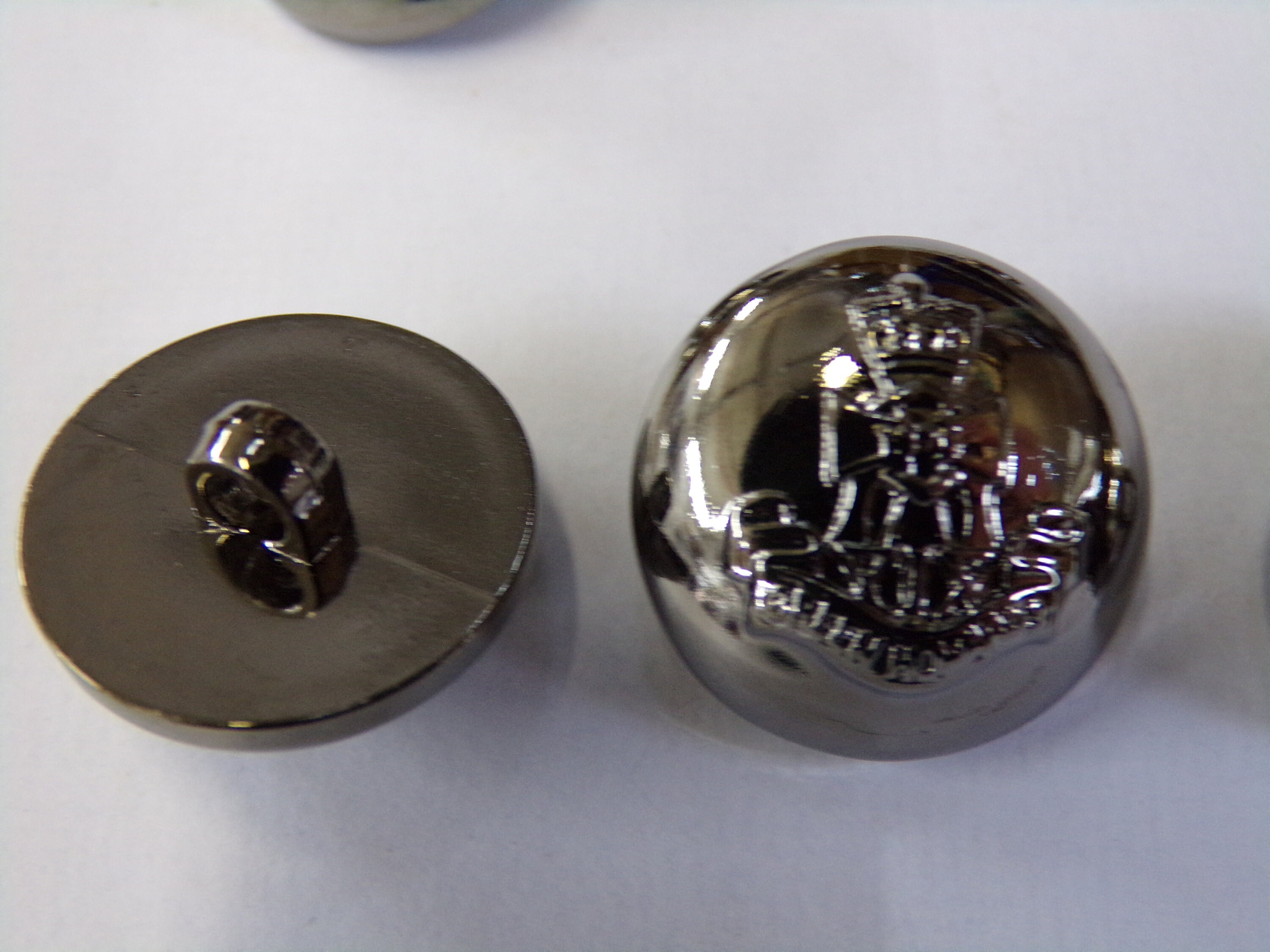 21mm Vintage Style Military Buttons, Gunmetal Buttons, Shank Buttons ...